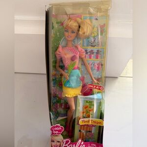 Barbie Career I Can Be Floral Designer 12 Inch Doll Mattel New Rare